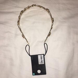 never used gold headband